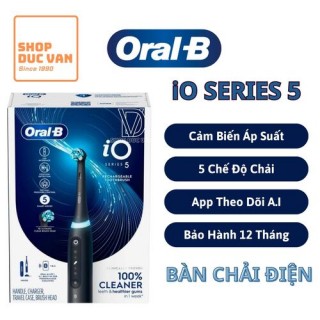 Oral-B iO Series 5 Rechargeable Electric Toothbrush, Matte Black