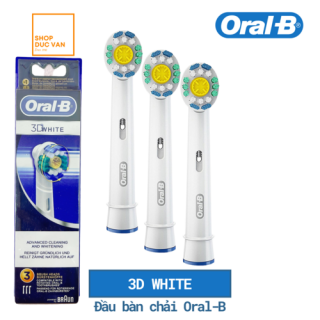 [ LOT OF 3 ] Oral-B 3D White ( Pro White ) Electric Toothbrush Replacement Brush Heads Refill