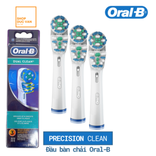 [ LOT OF 3 ] Oral-B Dual Clean Electric Toothbrush Replacement Brush Heads Refill