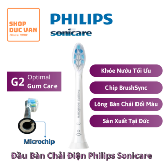 Đầu Bàn Chải Điện Philips Sonicare G2 Optimal Gum Care Lông Mềm Bảo Vệ Nướu Tối Ưu