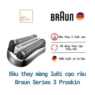 Shaver Foil & Cutter Blades Cassette Replacement for Braun Series 3 Proskin New Generation 3090cc 3080s