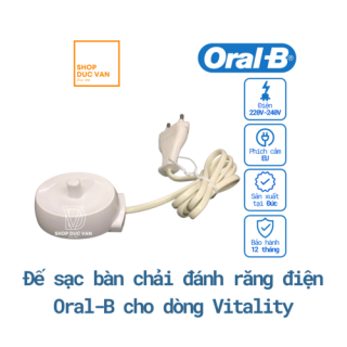 Oral-B Electric Toothbrush Charger Base Power Cord Replacement Vitality D12/ Pro 500