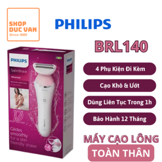 Máy Cạo Làm Sạch Lông Khô Và Ướt Philips SatinShave Advanced Dành Cho Nữ BRL140