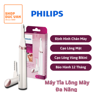 Philips SatinCompact Women's Precision Trimmer, Instant Hair Removal for Face & Eyebrows, Fine Body Hair HP6389