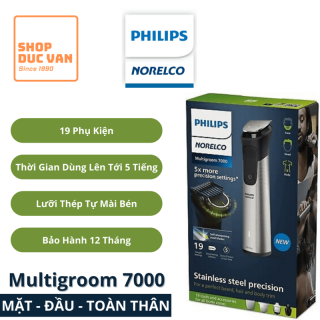 Philips Norelco Multigroom Series 7000 Mens Grooming Kit with Trimmer for Beard, Head, Hair, Body, Groin, and Face