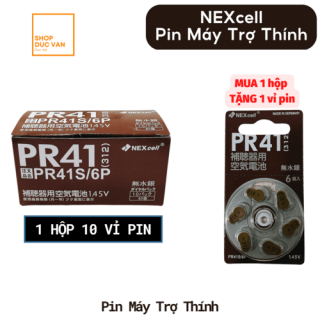 [ 60 CELL PACK ] Nexcell Hearing Aid Batteries PR41 Size 312, 6 Count