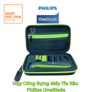 Túi cứng đựng máy tỉa râu Philips OneBlade Face + Body QP2620 QP2630 đựng được dây sạc, chống va đập, tiện dụng mang du lịch