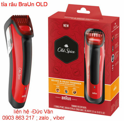 máy tỉa râu,ria mép,râu quai nón BraUn OLD